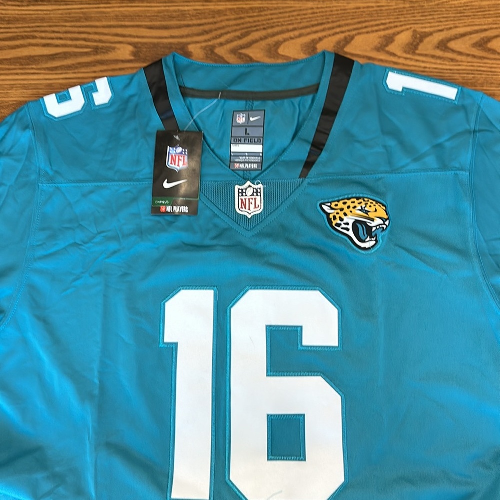 Men's Jacksonville Jaguars Trevor Lawrence Nike Teal Home Game Jersey